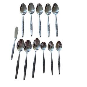 Interpur INR3 Lot Of 11 Spoons And Butter Spreader In Original Box Korea